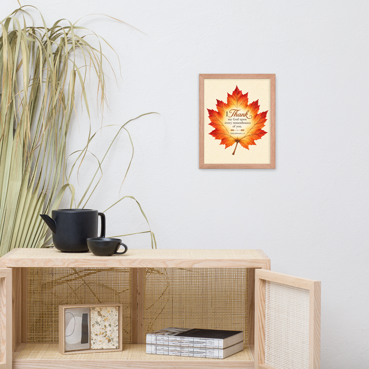 I Thank My God Framed Wall Art